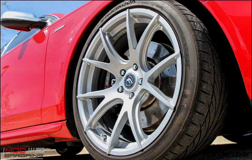 Forgestar CF5V Audi B8 S4 Silver 19x9ET39 Red On Track (1)