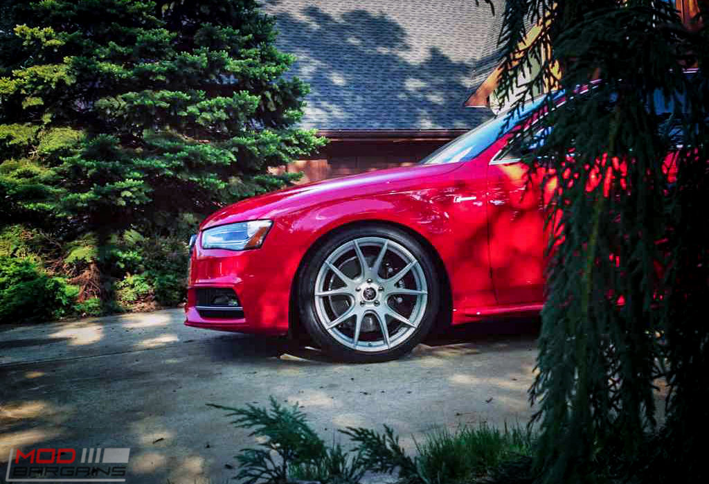 Forgestar CF5V Audi B8 S4 Silver 19x9ET39 Red On Track (12)