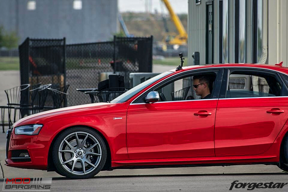 Forgestar CF5V Audi B8 S4 Silver 19x9ET39 Red On Track (4)