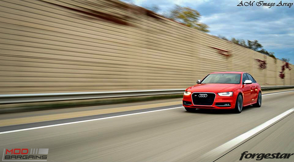 Forgestar CF5V Audi B8 S4 Silver 19x9ET39 Red On Track (6)