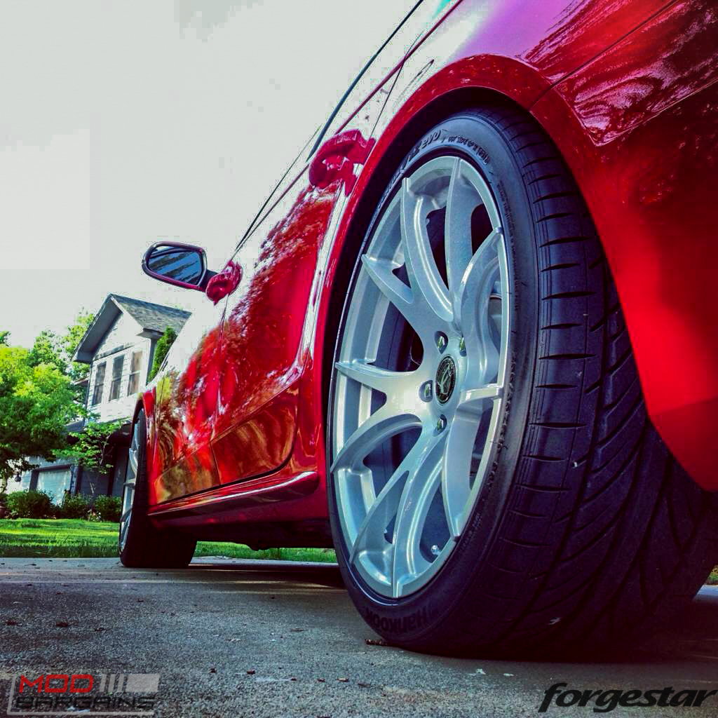 Forgestar CF5V Audi B8 S4 Silver 19x9ET39 Red On Track (8)