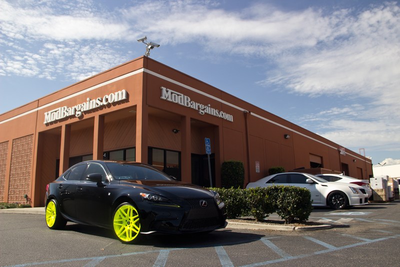 Lexus IS250 Yellow Forgestar Wheels F14