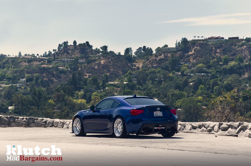 Klutch Wheels Photoshoot with Michael Chen's Scion FR-S Klutch Wheels Blue Scion FR-S