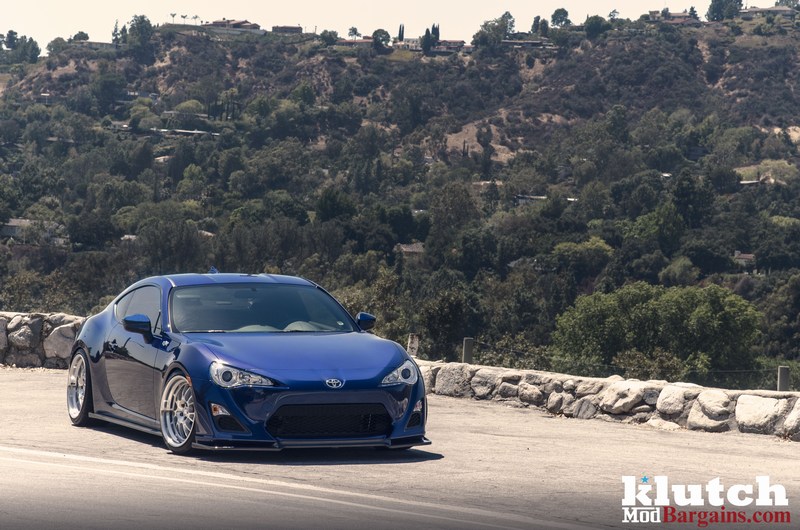 Klutch Wheels Photoshoot with Michael Chen's Scion FR-S Blue Scion FR-S