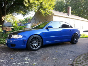 Blue Audi B5 S4 Forgestar F14 B5S4