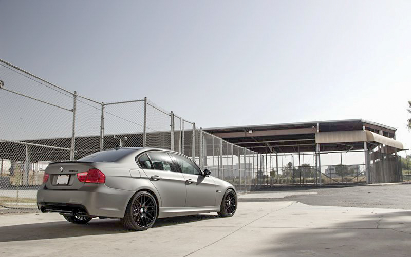 bmw-e90-335d-metallic-matte-gunmetal-wrapped-photoshoot-1