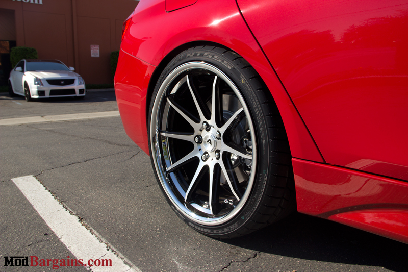 Red BMW 335i F30 Rear Wheel