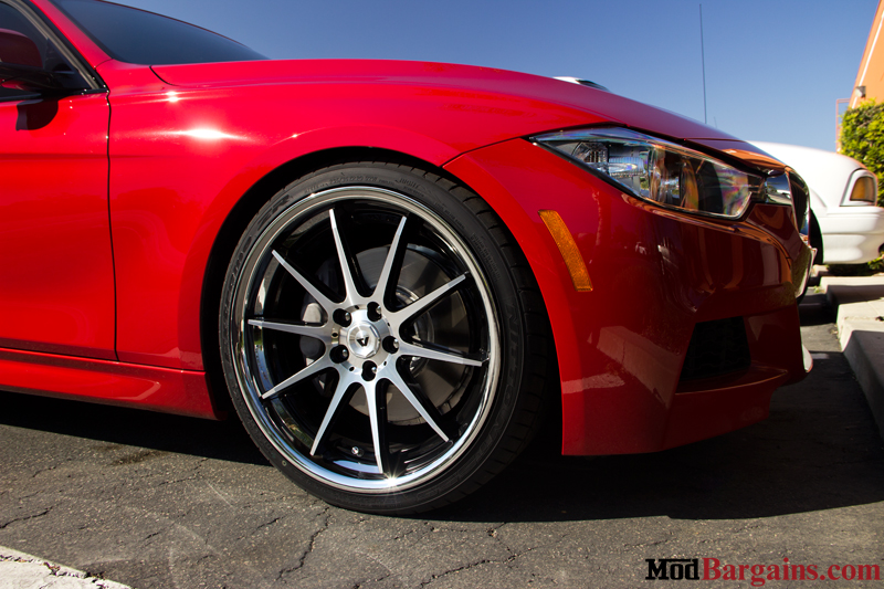 Red BMW 335i F30 Wheel