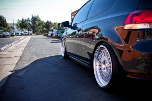 Black VW Golf GTI Silver Wheels