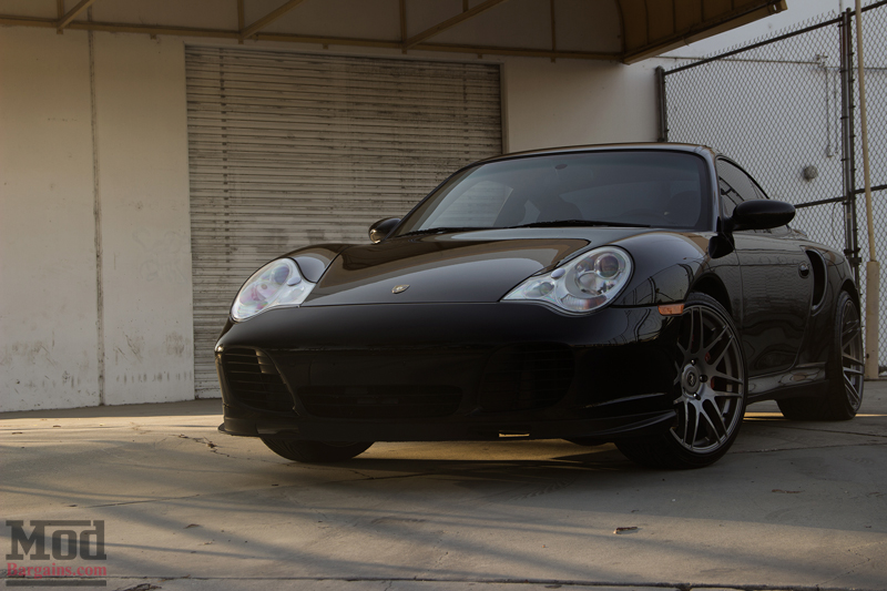 Black 2004 Porsche 996 Turbo Front Bumper