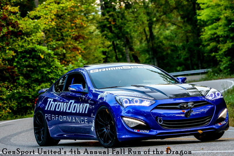 Blue Hyundai Genesis Coupe Modification