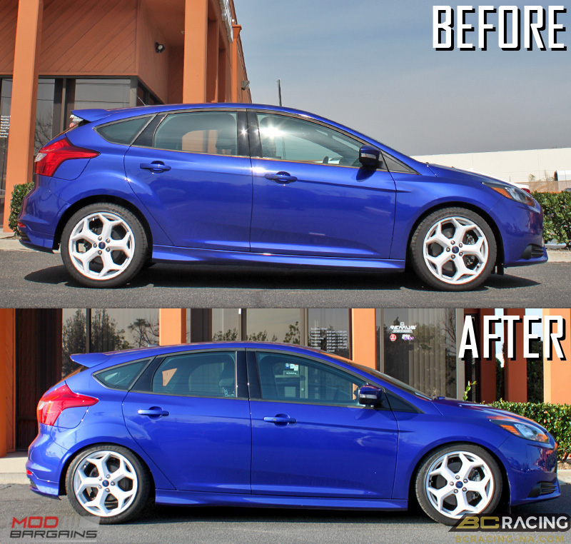 Focus_ST_BC_Coilovers_Before_After