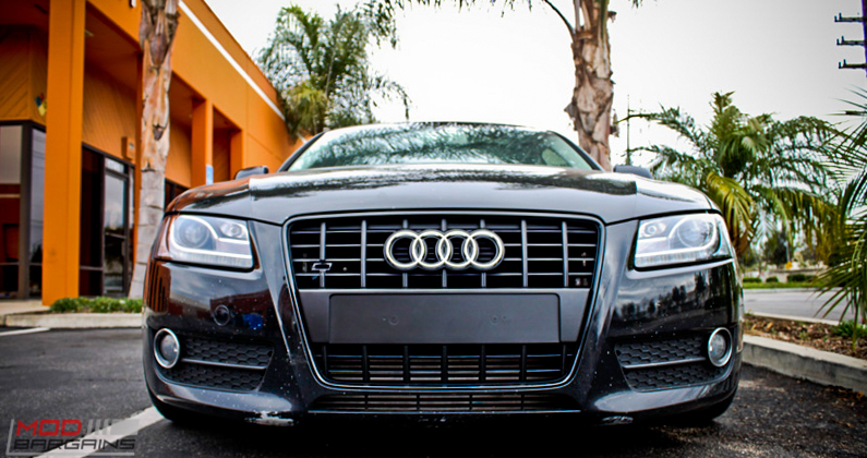 Audi B8 A5 Forgestar CF10 Gunmetal 19x85 KW V2 Coilovers RS Grille (4)