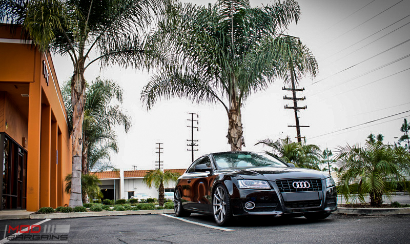 Audi B8 A5 Forgestar CF10 Gunmetal 19x85 KW V2 Coilovers RS Grille (5)