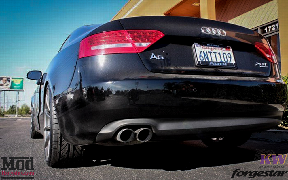 Audi B8 A5 Forgestar CF10 Gunmetal on KW V1 Coilovers w RS Grille (4)