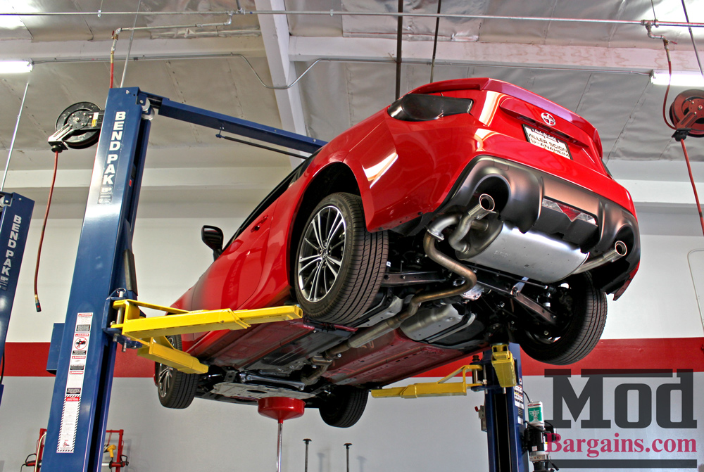 frs on car lift for motul fluid install