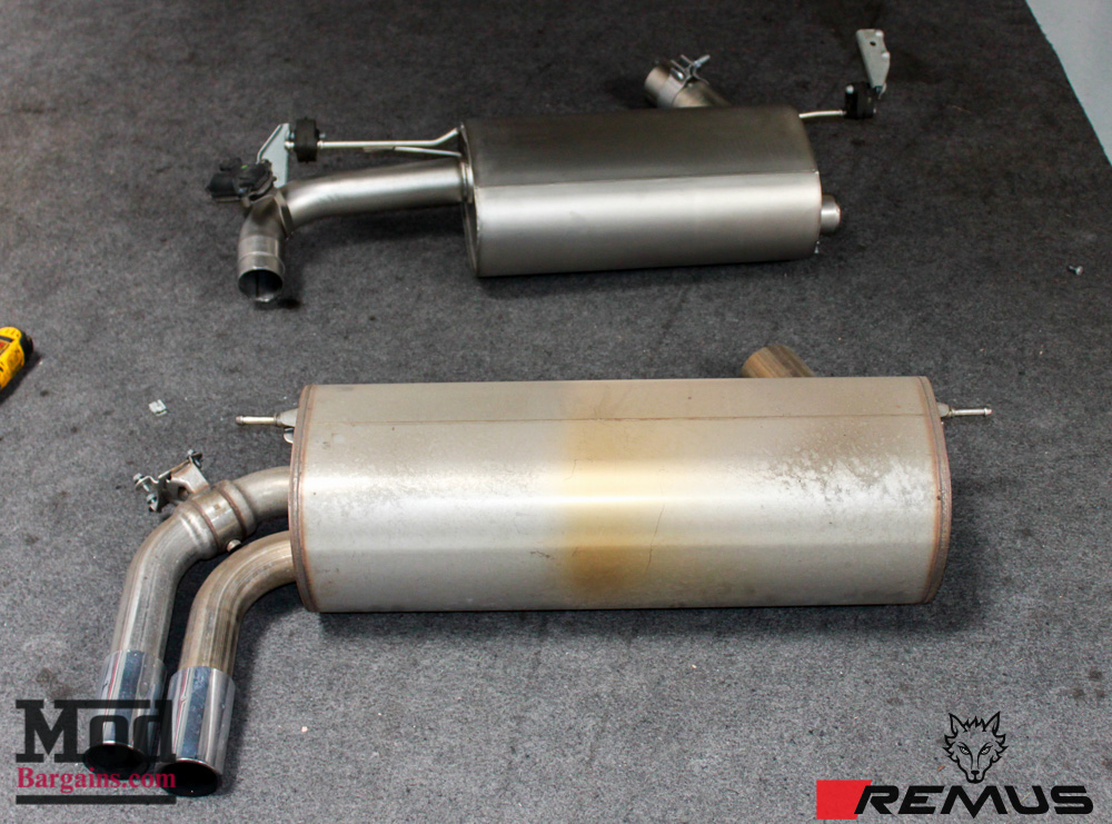 BMW F30 328i Msport Yutao Remus Quad Exhaust Ceramic Black Tips