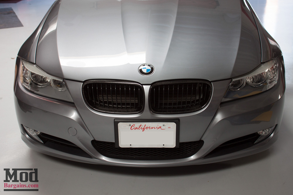 Gray BMW E90 328i Hood