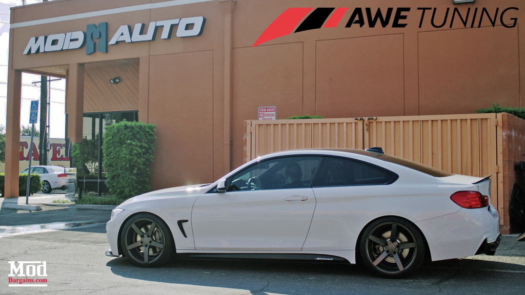 BMW 435i AWE Tuning Exhausat Side Profile Mod Auto 1