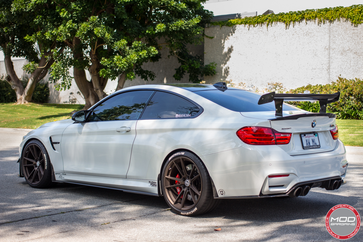 BMW F82 M4 Alpine White HRE FF04 AP Racing RevoZport Eibach Michelin PSS