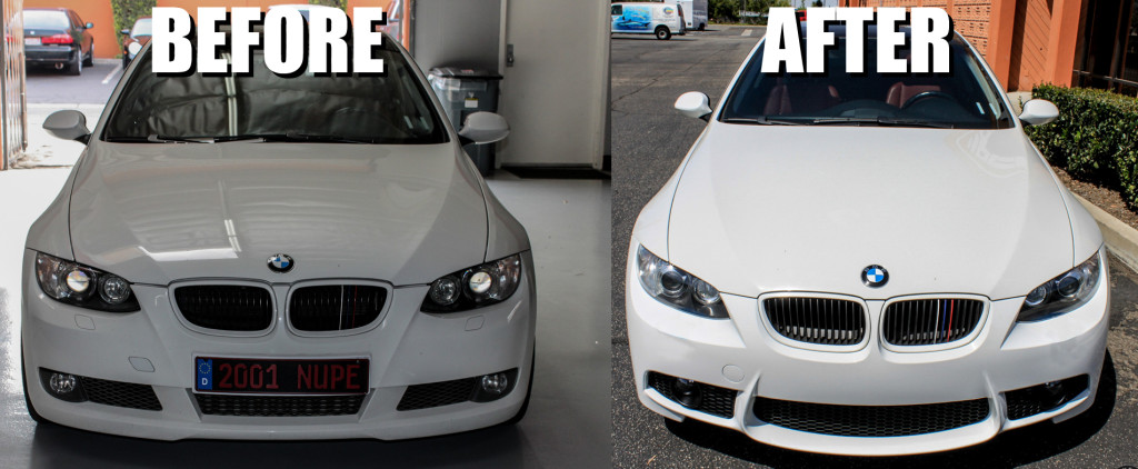 bmw-m3-front-bumper-before-after