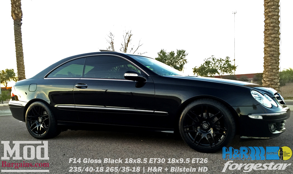 mercedes-clk350-on-forgestar-f14-gloss-black-18x85et30-18x95et26-hr-springs-bilstein-shocks-img002