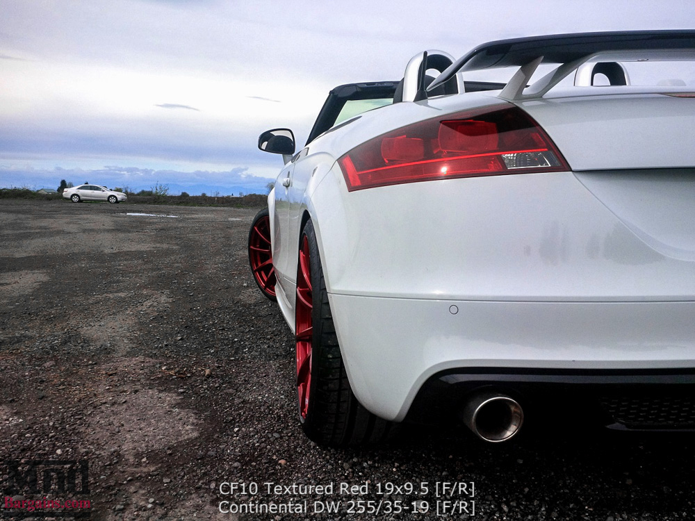 Audi TT Mk2 Forgestar CF10 19x95 Textured Red TimChen (1)