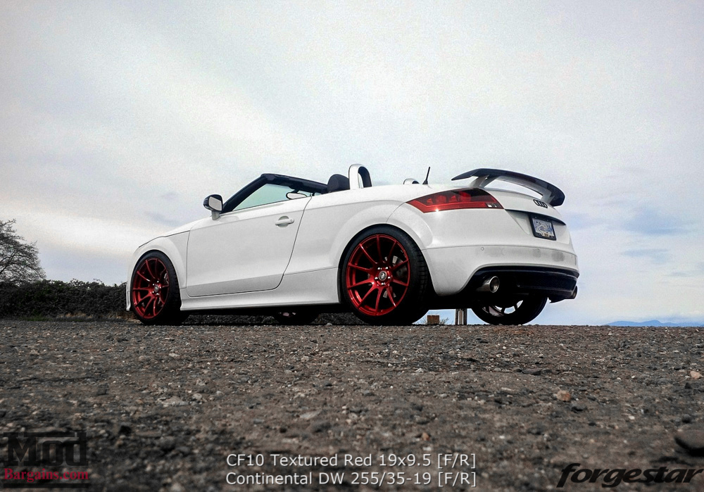 Audi TT Mk2 Forgestar CF10 19x95 Textured Red TimChen (2)