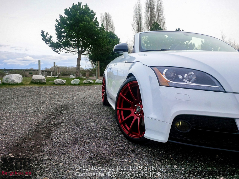 Audi TT Mk2 Forgestar CF10 19x95 Textured Red TimChen (4)