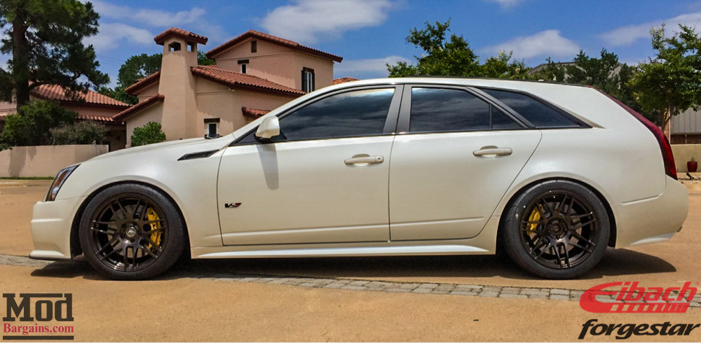 Cadillac CTS-V Wagon Forgestar F14 19x9 19x11 Eibach Springs-img002
