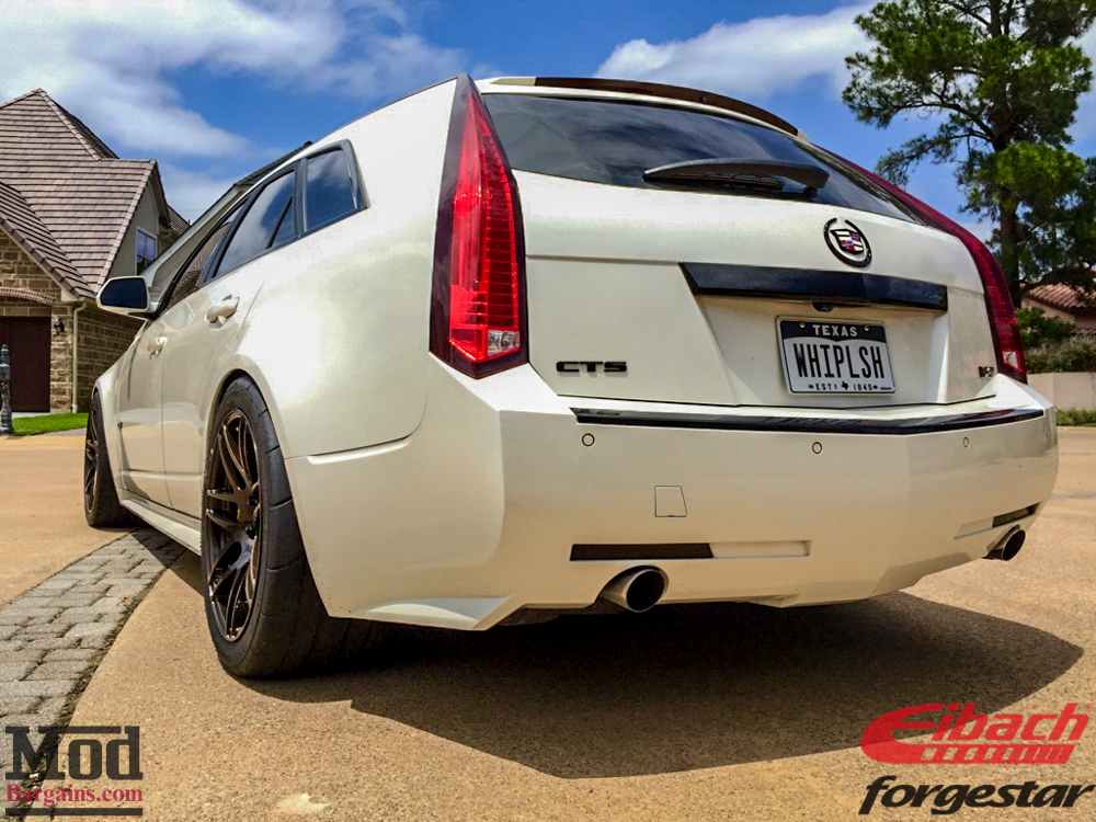 Cadillac CTS-V Wagon Forgestar F14 19x9 19x11 Eibach Springs-img006