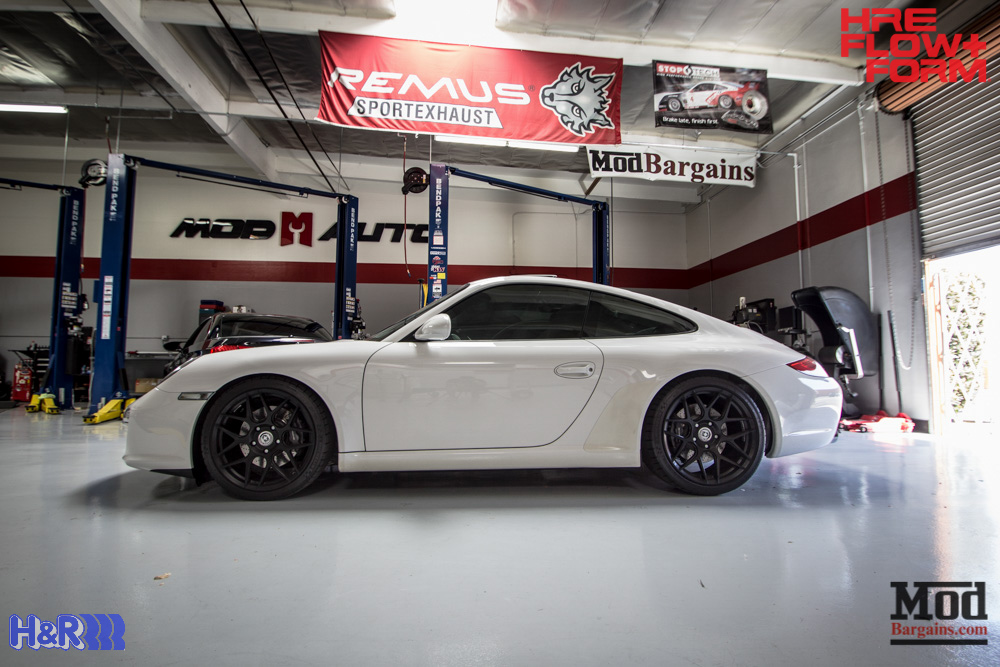 Porsche 997 Carrera HRE FF01 Tarmac on HR Springs (1)