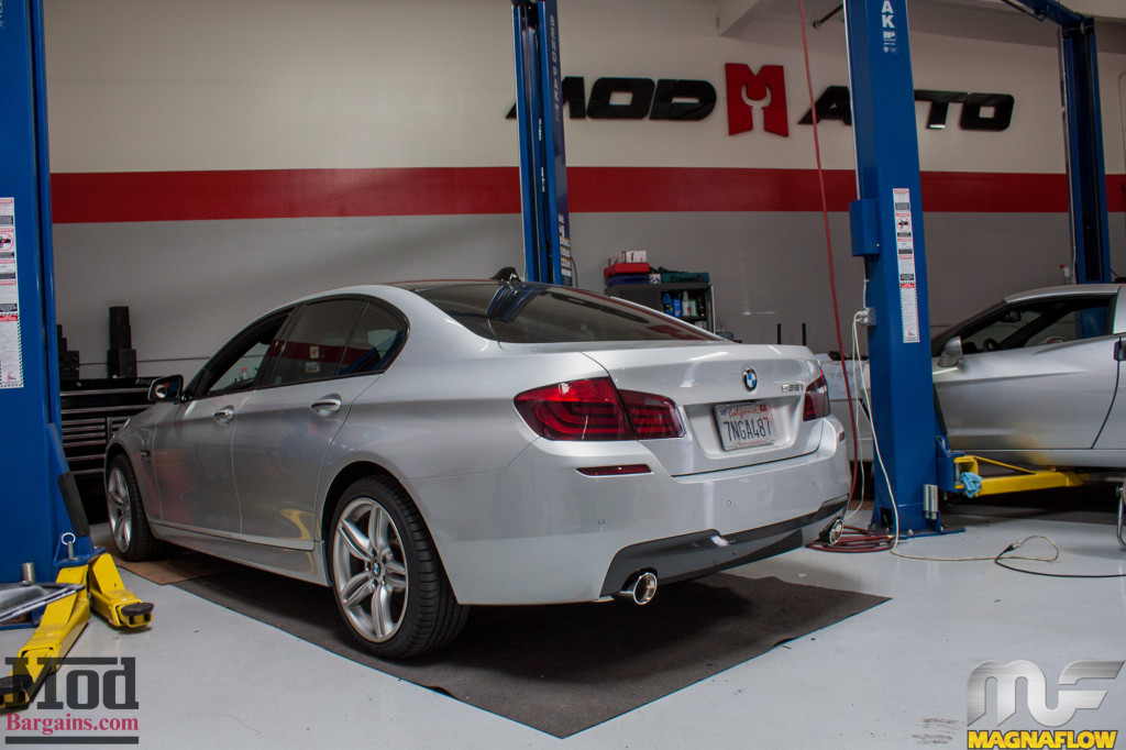 BMW F10 535i Silver Magnaflow Catback Exhaust (12)