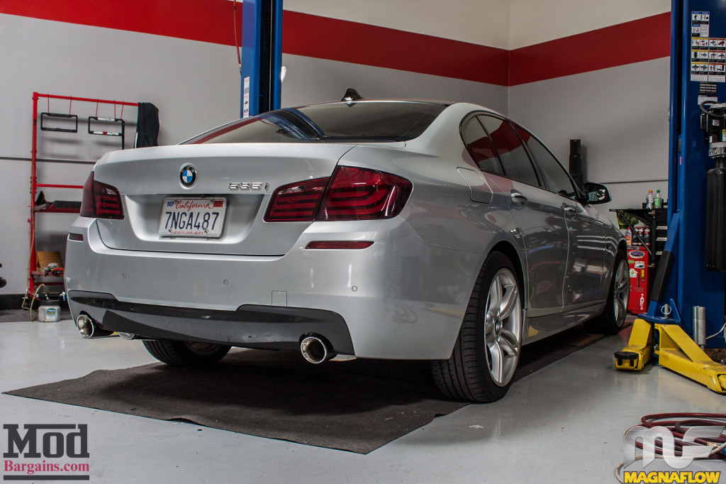 BMW F10 535i Silver Magnaflow Catback Exhaust (13)