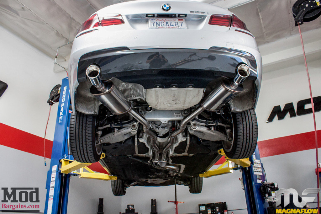 BMW F10 535i Silver Magnaflow Catback Exhaust (4)