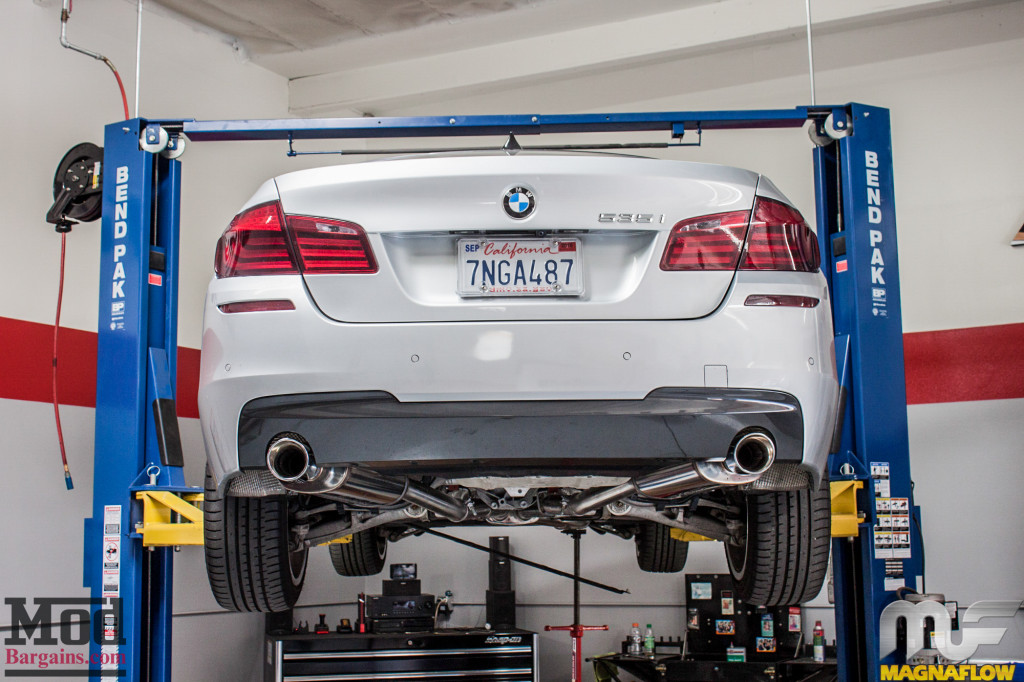BMW F10 535i Silver Magnaflow Catback Exhaust (8)