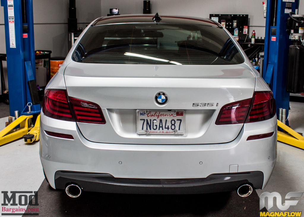 BMW F10 535i Silver Magnaflow Catback Exhaust (9)