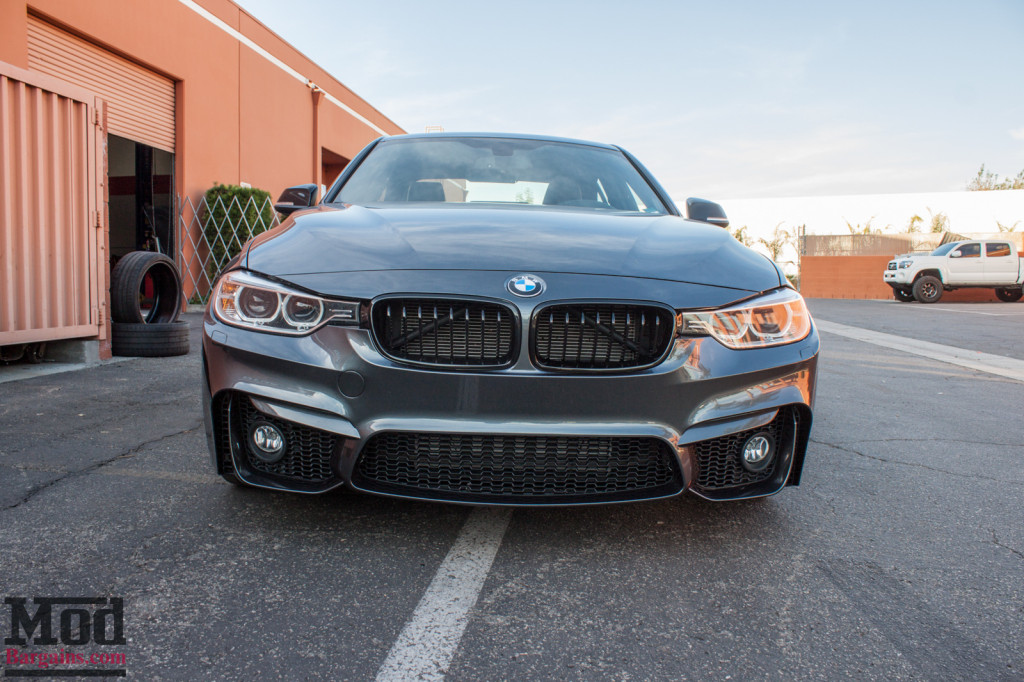 F80 M3 Style Bumper on BMW F30 with Fog Lights Installed