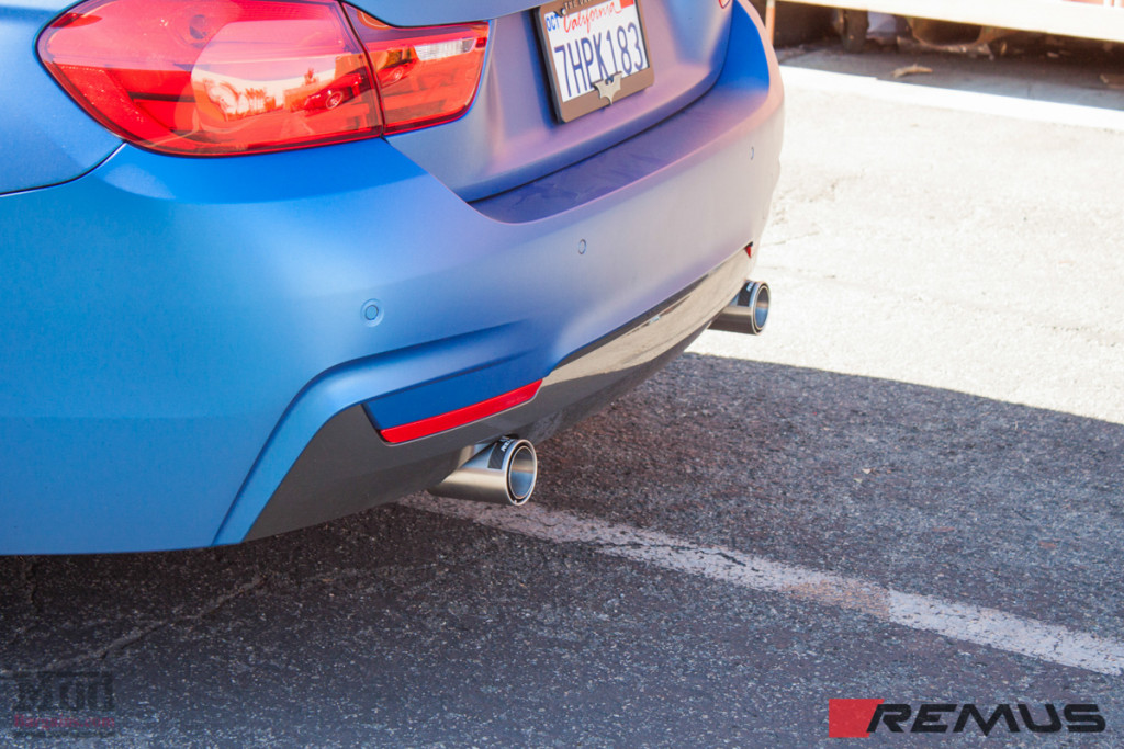 BMW_F32_435i_MatteBlue_Remus_Exhaust-7