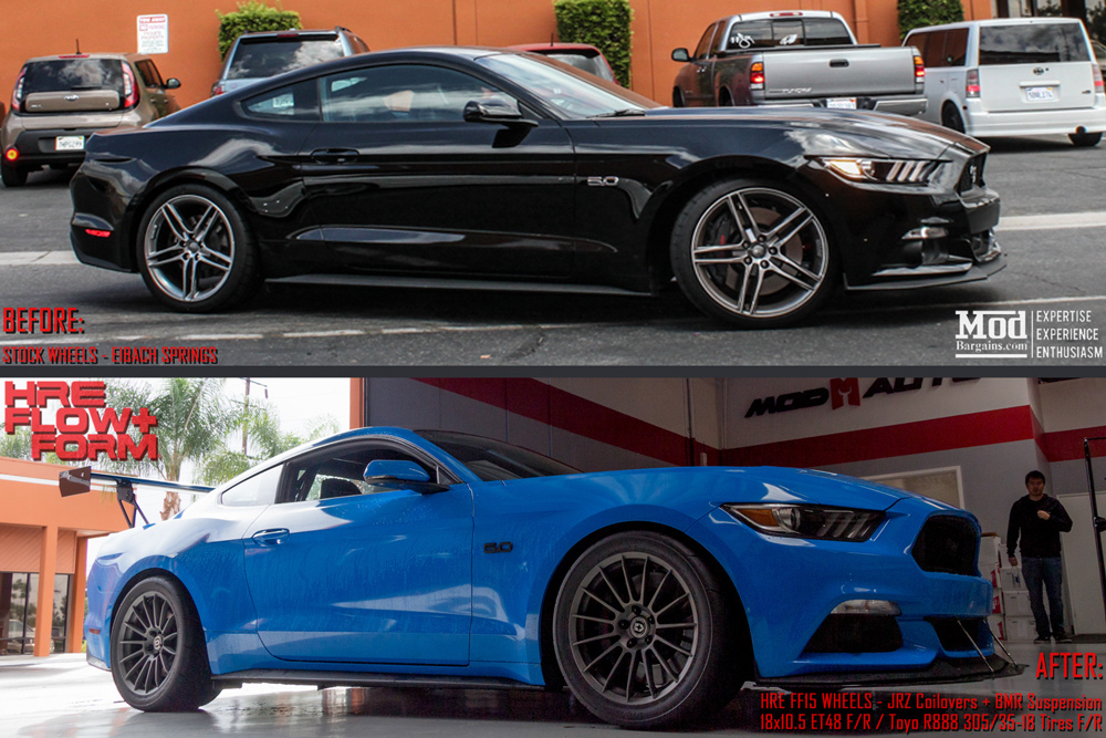 Ford_Mustang_S550_Before_After_HRE_FF15_front