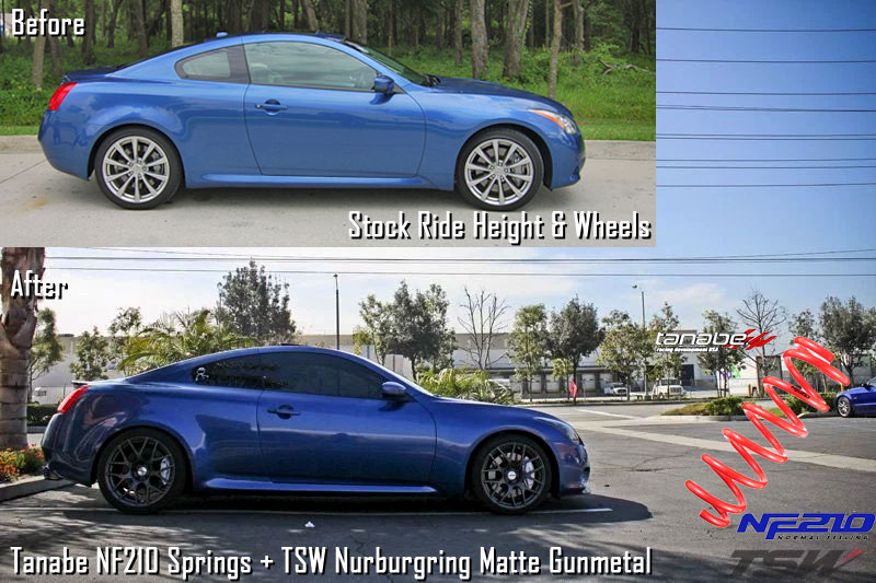Infiniti_G37_TSW_Nurburgring_Tanabe_NF210_Springs_before-after