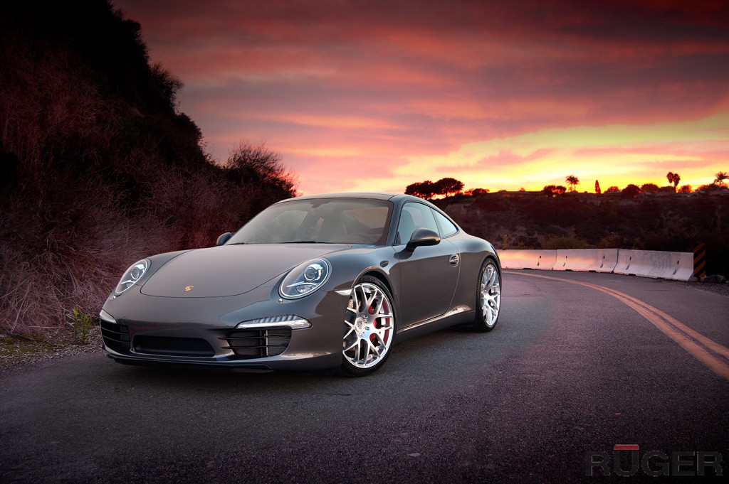 Porsche 991 Carrera S - Hyper Silver Ruger Mesh - agwheels