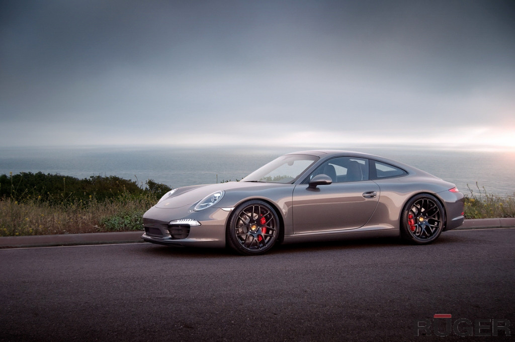 Porsche 991 Carrera S - Matte Black Ruger Mesh - agwheels