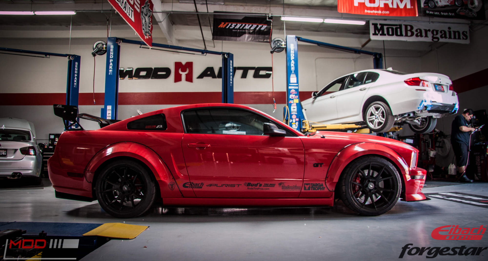 Widebody S197 Ford Mustang Gt On Forgestar Cf5v Sdcs
