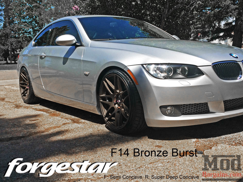 BMW E92 335i Forgestar F14 Bronze Burst 19x85 19x10 002