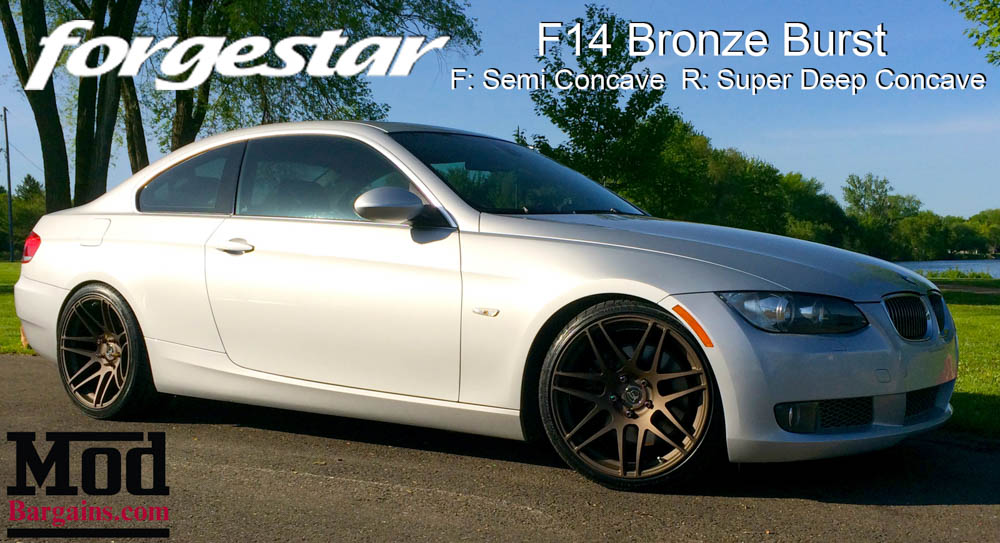 BMW E92 335i Forgestar F14 Bronze Burst 19x85 19x10 005
