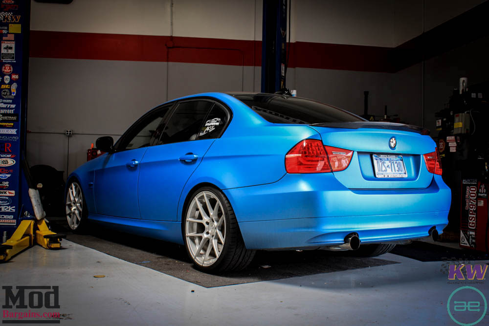 BMW_E90_335xi_Avant_Garde_M510_19in_Silver_KW_V1_Coilovers_AE_Catback_-2