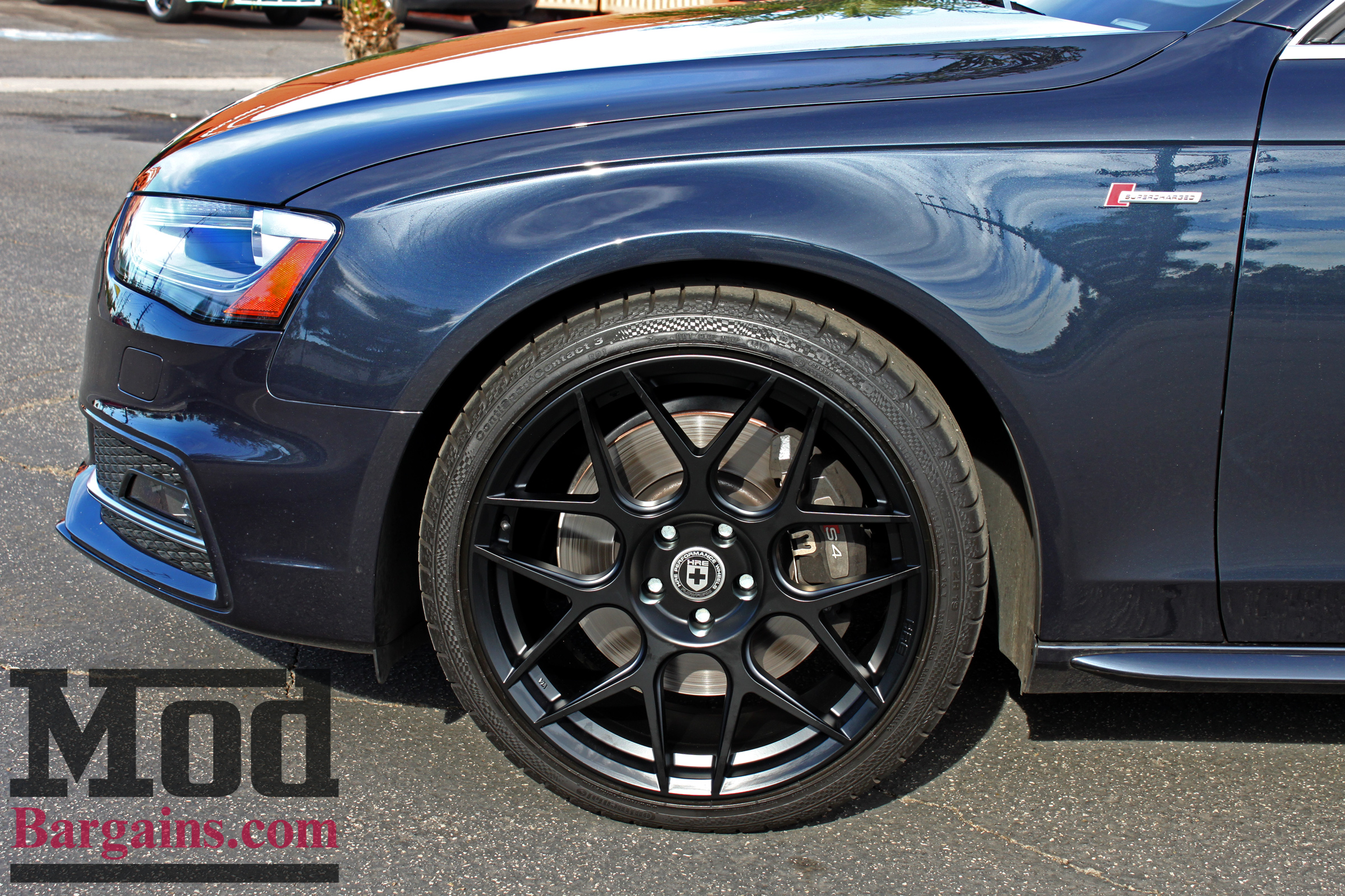 ModBargains.com l Quick Snap: B8 Audi S4 on HRE FF01 Black Wheels