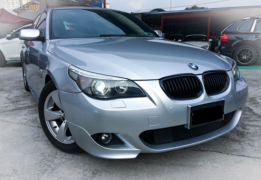 BMW_E60_530i_Msport_Bumper_Black_Kidney_Grilles
