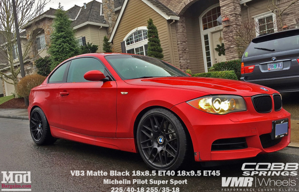 BMW-E82-135i-VMR-VB3-V703_18x85et40_18x95et45matteblack_cobbsprings_red-antonio-z-img003